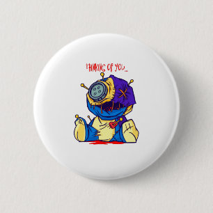 Creepy Voodoo Toy - THINKING OF YOU 6 Cm Round Badge