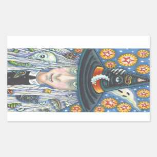 CREEPY WITCH, EVIL EYE, SKULL, VAMPIRE STICKERS