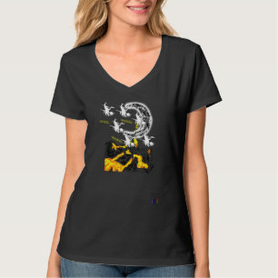 Creepy Witches Laugh Spooky Flying Witch Halloween T-Shirt