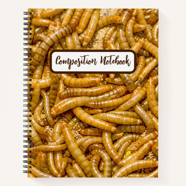 Creepy Worms Horror Notebook (Front)