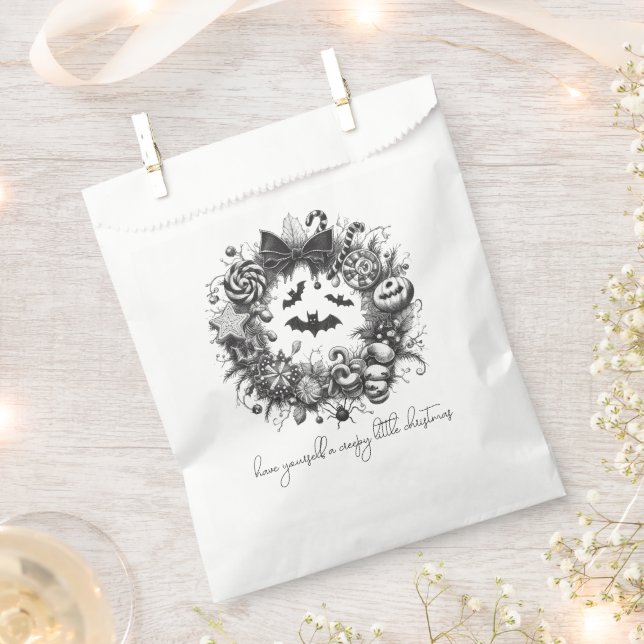 Creepy Wreath Favour Bags (Clipped)