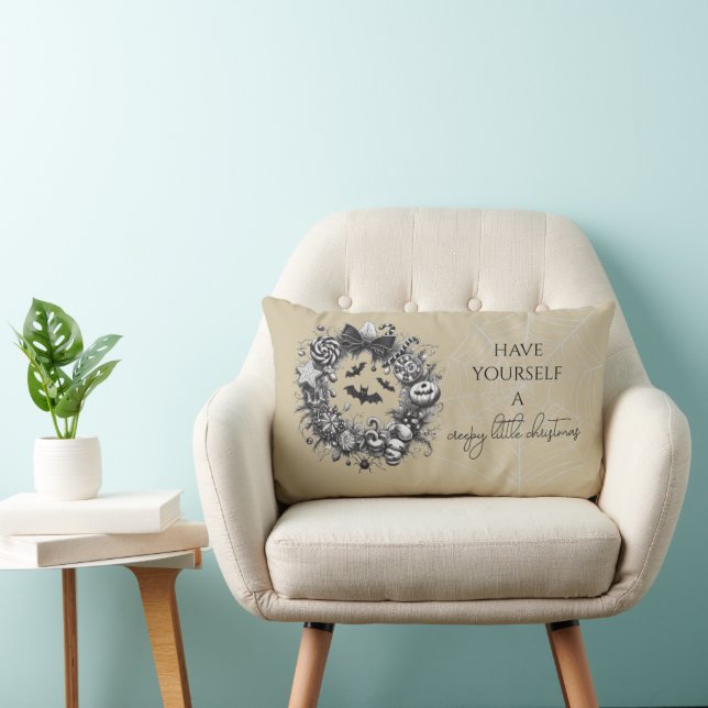 Creepy Wreath Lumbar Cushion (Chair)