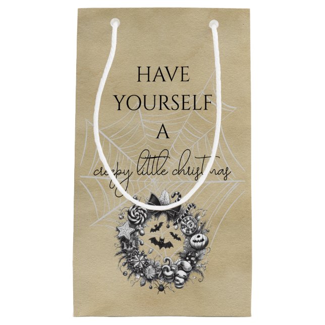 Creepy Wreath Small Gift Bag (Front)