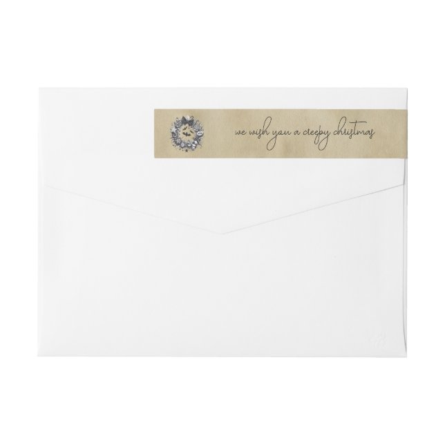 Creepy Wreath Wrap Around Label (Back)