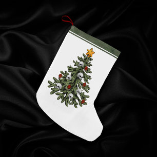 Creepy XMAS A Very Gothic Christmas Tree Grunge Small Christmas Stocking