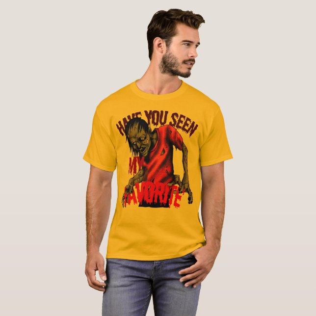 Creepy Zombie Horror Art Shirt (Front Full)