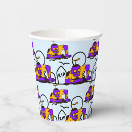 Creepy Zombies Spooky Halloween Party Paper Cups