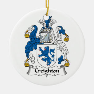 Creighton Family Crest Ceramic Tree Decoration