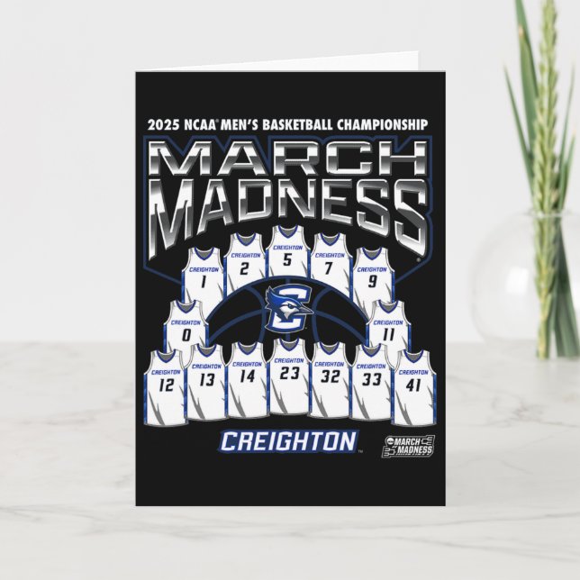 Creighton March Madness 2025 Men's Sketll Nil  Card (Front)