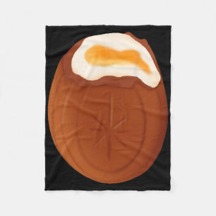 Creme Egg Chocolate Easter Quirky Weird Funny  Fleece Blanket