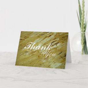 Creme Marble Thank You Card