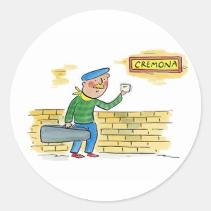 Cremona Classic Round Sticker