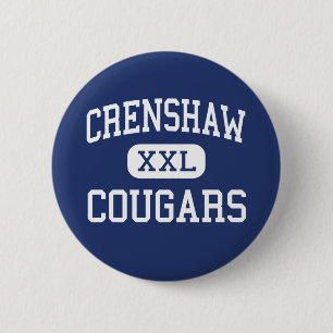 Crenshaw - Cougars - High - Los Angeles California 6 Cm Round Badge