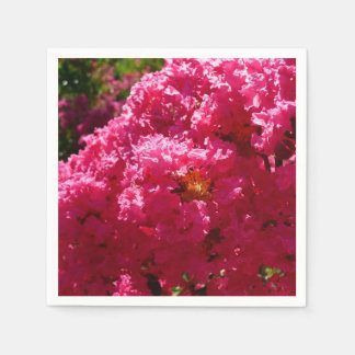 Crepe Myrtle Tree Magenta Floral Napkin