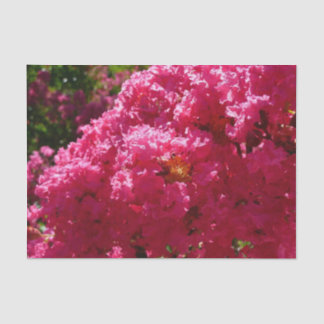 Crepe Myrtle Tree Magenta Floral Tissue Paper