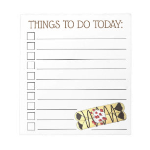 Crêpe Pancake France French Food Things to Do List Notepad
