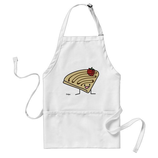 Crepe pasty Strawberry dessert chocolate French Standard Apron (Front)