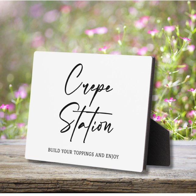 Crepe station Wedding sign  Plaque (Creator Uploaded)