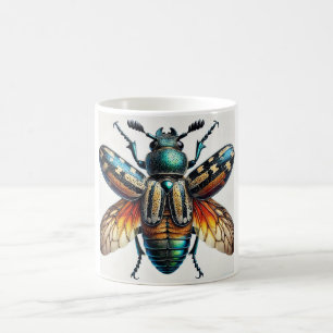 Crepidomenus Beetle 110724IREF117 - Watercolor Coffee Mug