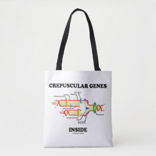 Crepuscular Genes Inside Biology Geek Humour Tote Bag
