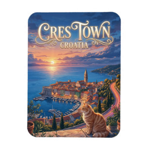Cres Town, Cres, Croatia Croatia Magnet