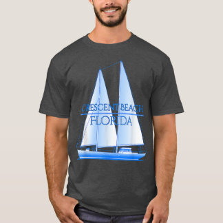 Crescent Beach Florida Coastal Nautical Sailing Sa T-Shirt