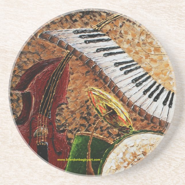 Crescent City Piano Drink Coaster (Front)