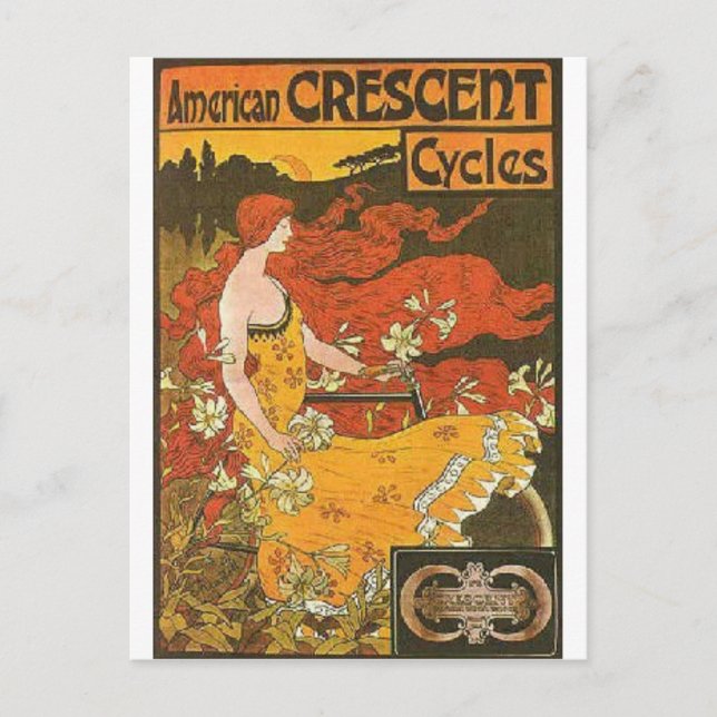 Crescent Cycles Postcard (Front)