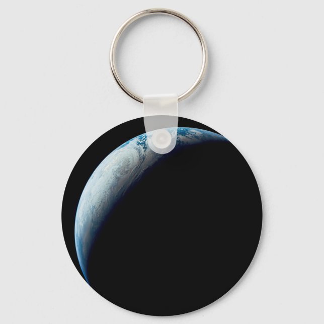 Crescent Earth Taken From The Apollo 4 Mission. 2 Key Ring (Front)