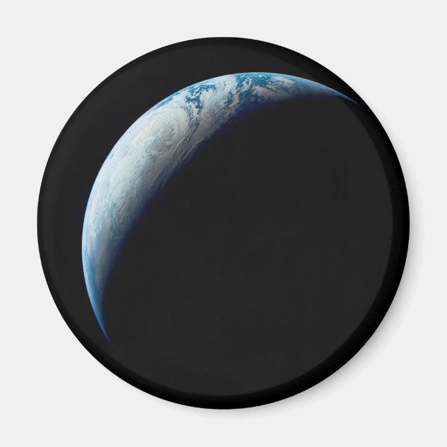 Crescent Earth Taken From The Apollo 4 Mission. 2 Magnet (Front)