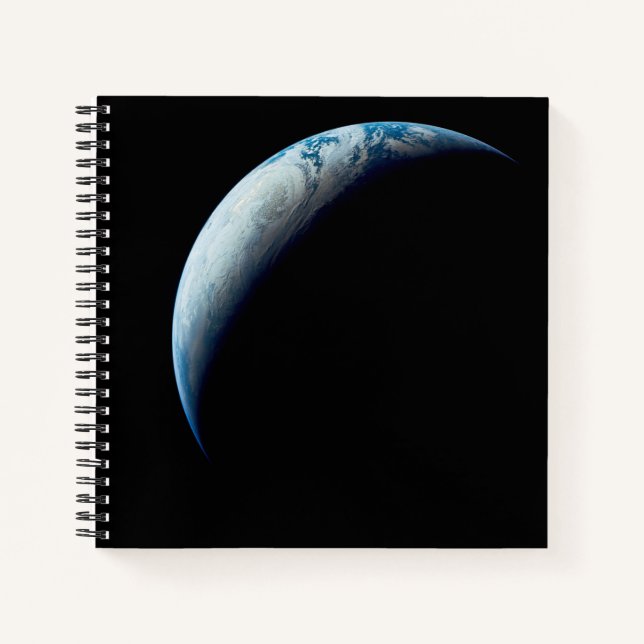 Crescent Earth Taken From The Apollo 4 Mission. 2 Notebook (Front)