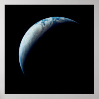 Crescent Earth Taken From The Apollo 4 Mission. 2