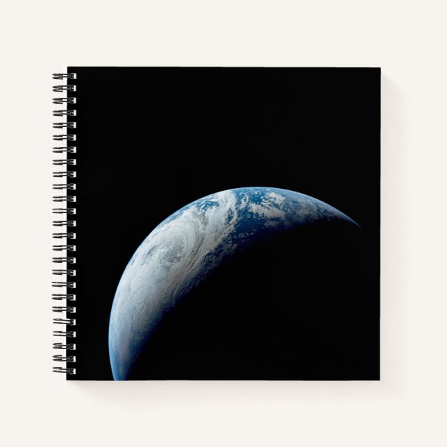 Crescent Earth Taken From The Apollo 4 Mission. Notebook (Front)