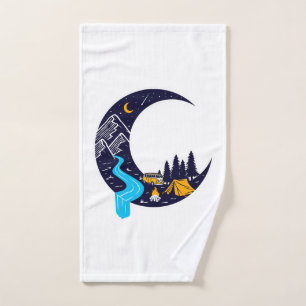 Crescent Moon Adventure Camping Bath Towel Set