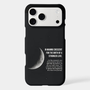 Crescent Moon Aesthetic Quote iPhone 17 Pro Max Ca