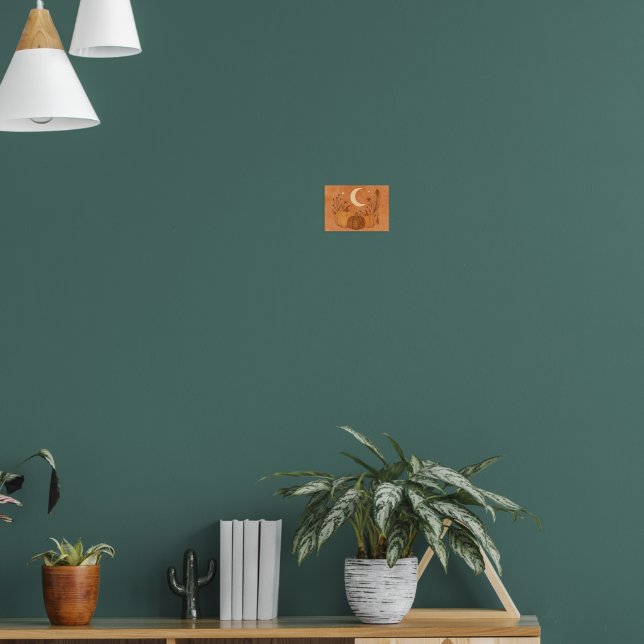 Crescent Moon & Autumn Pumpkins Poster (Living Room 1)