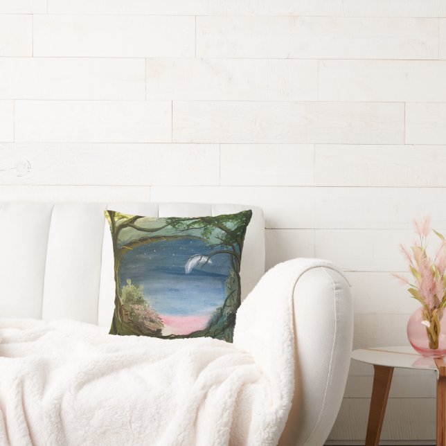 Crescent Moon, by Gary Poling Cushion (Couch)