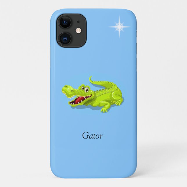 Crescent moon, calligraphy and star on light blue Case-Mate iPhone case (Back)