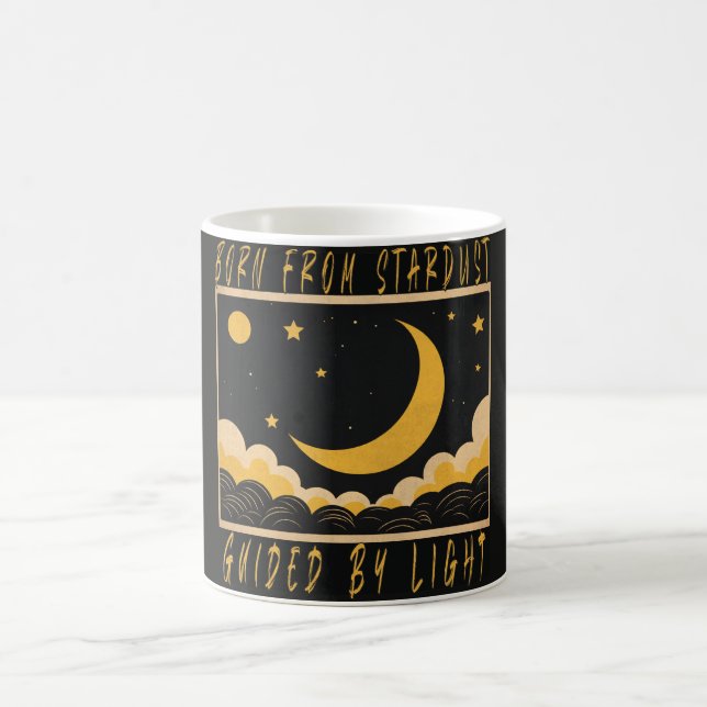 Crescent Moon Celestial Design Mug (Center)