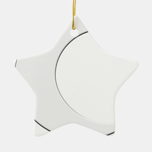 Crescent Moon Ceramic Tree Decoration (Front)