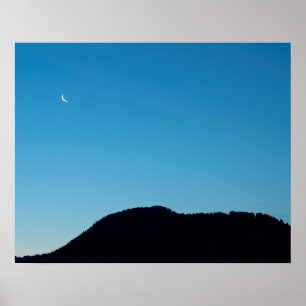 Crescent moon poster