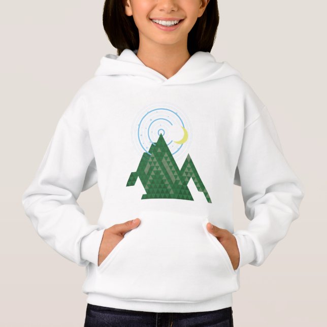  crescent moon sky in the mountain (Front)