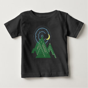  crescent moon sky in the mountain baby T-Shirt