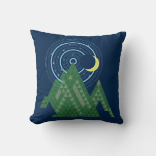  crescent moon sky in the mountain cushion