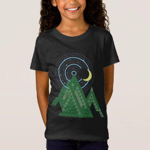 crescent moon sky in the mountain T-Shirt