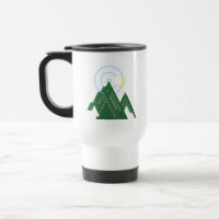 crescent moon sky in the mountain