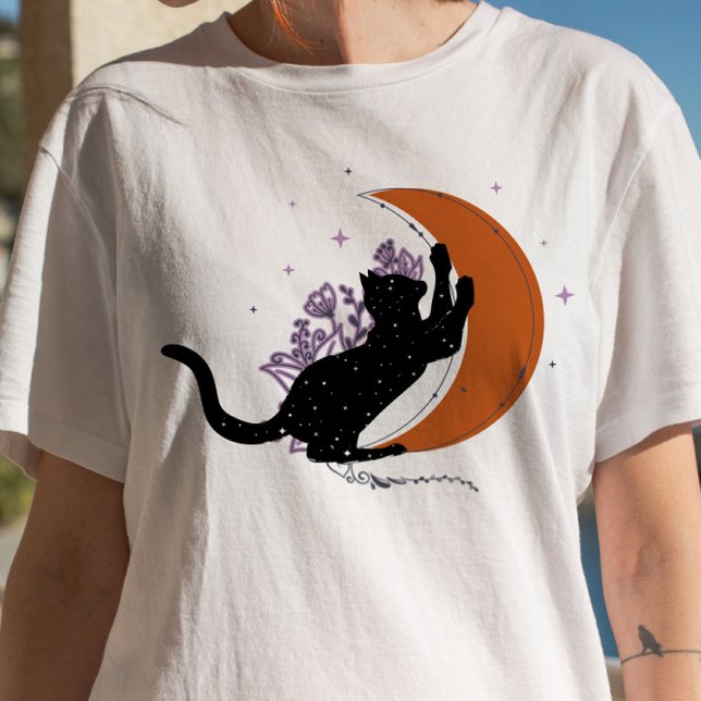 Crescent Moon Spiritual Cat Gothic Pastel T-Shirt (Creator Uploaded)
