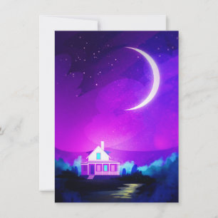 Crescent Moon Thank You Card