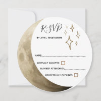 Crescent Moon Wiccan Handfasting RSVP