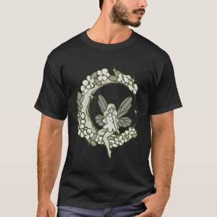 Crescent Moon With Fairy Tale Faerie T-Shirt